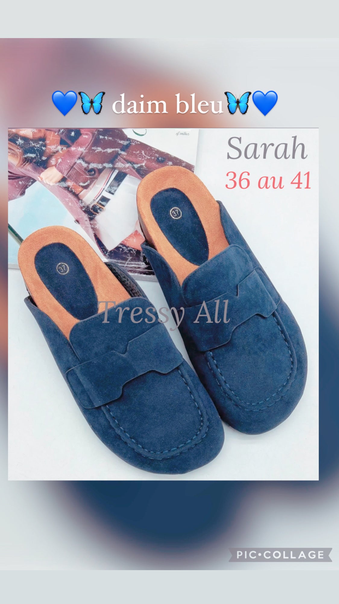 Sarah bleu daim