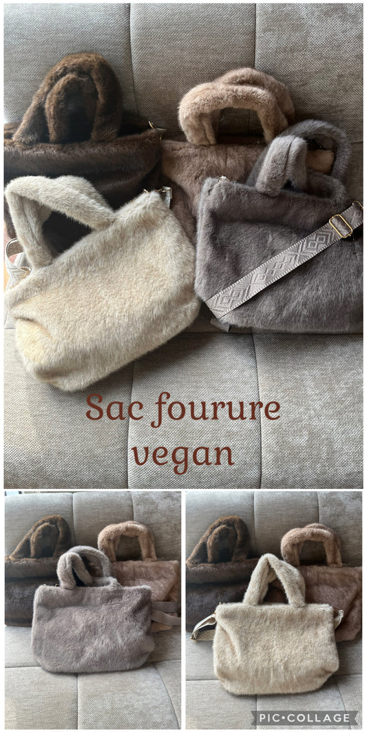 Sac fourrure vegan